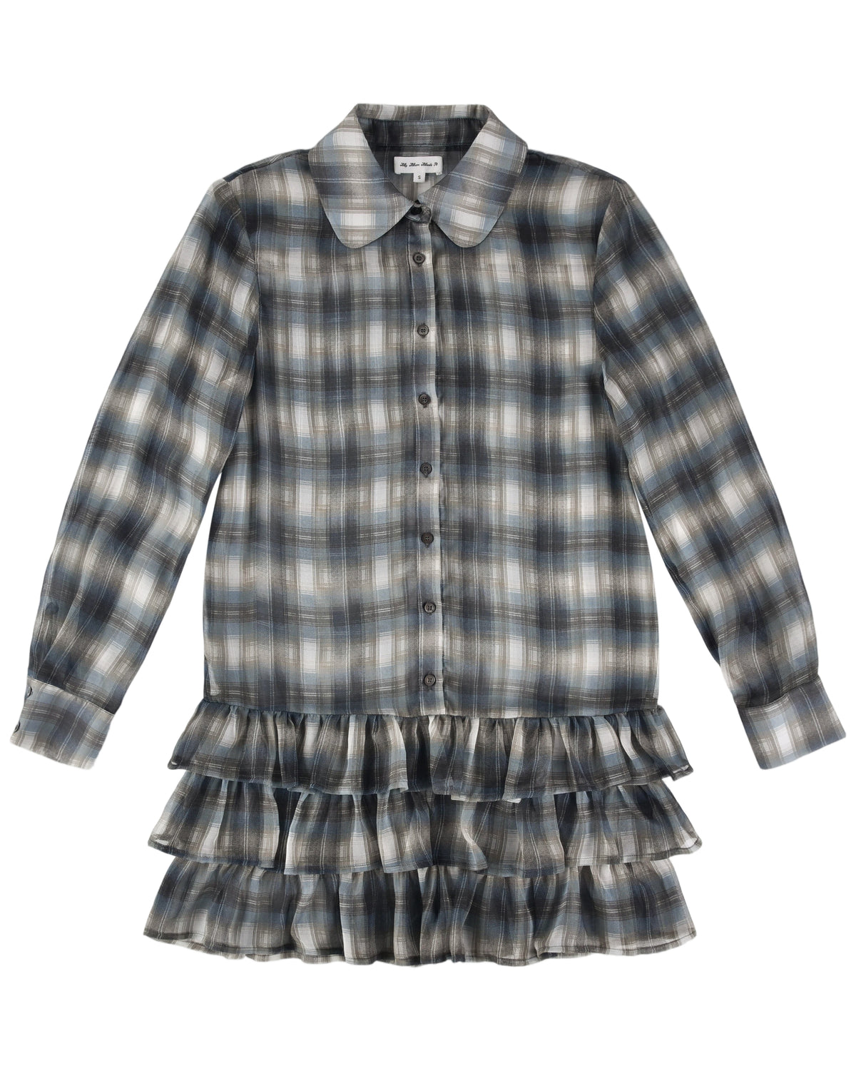 Blythe Dress - Smoke Plaid