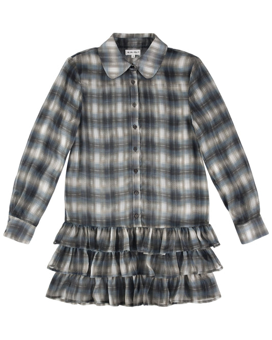 Blythe Dress - Smoke Plaid