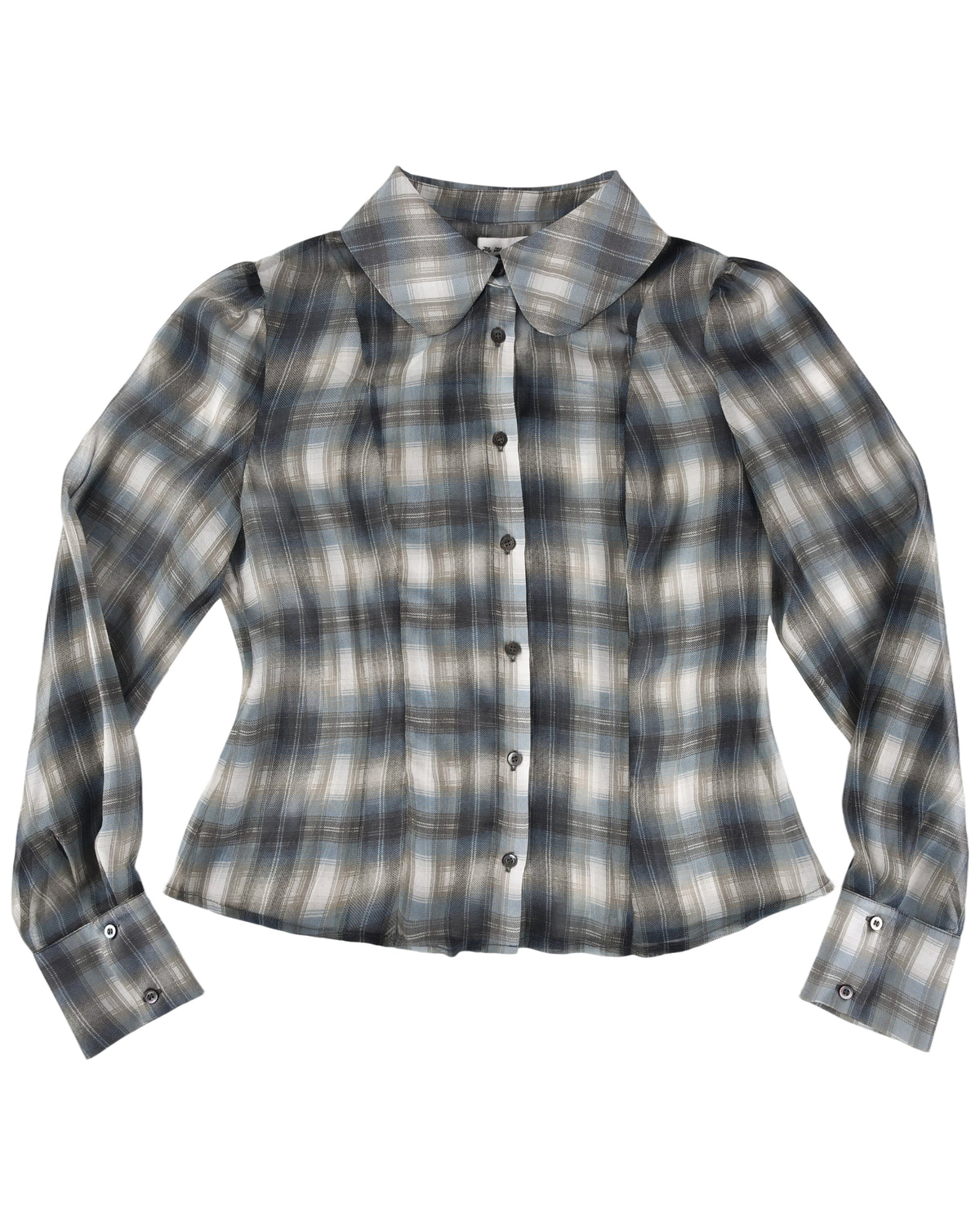 Blythe Blouse - Smoke Plaid