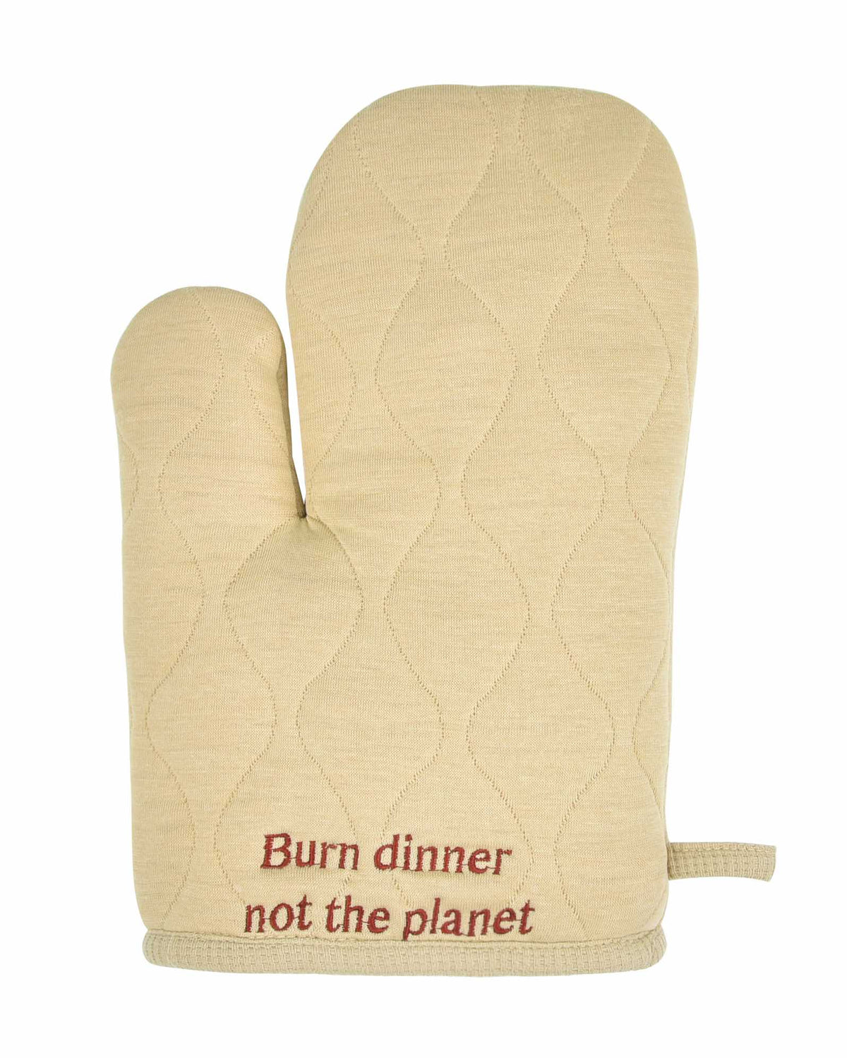 Quilted Oven Mitt - Sand