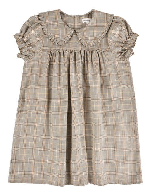 Babydoll Dress - Brown Plaid