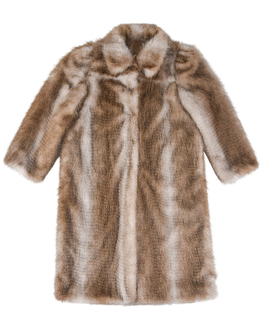Chalet Coat Maxi - Sepia Fur