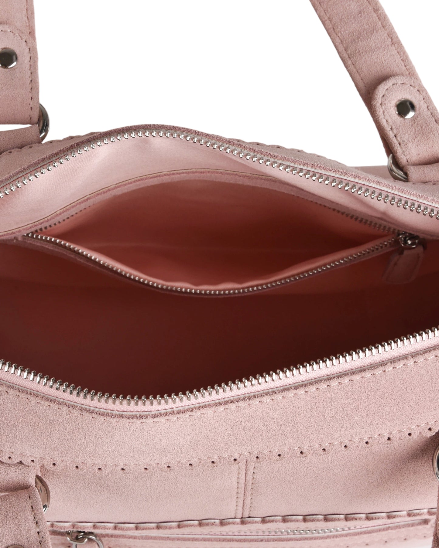 Downtown Bag - Pink Suede