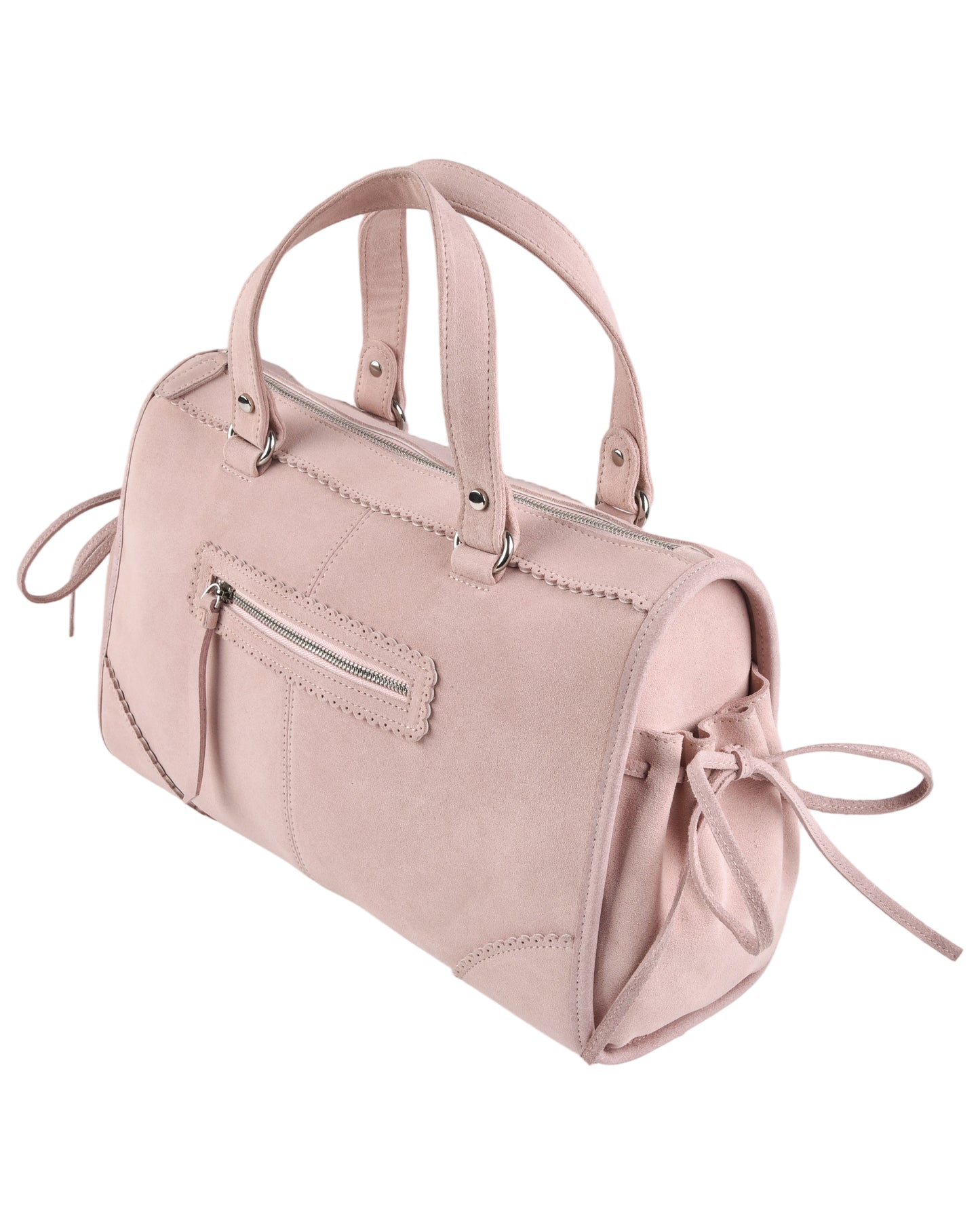 Downtown Bag - Pink Suede