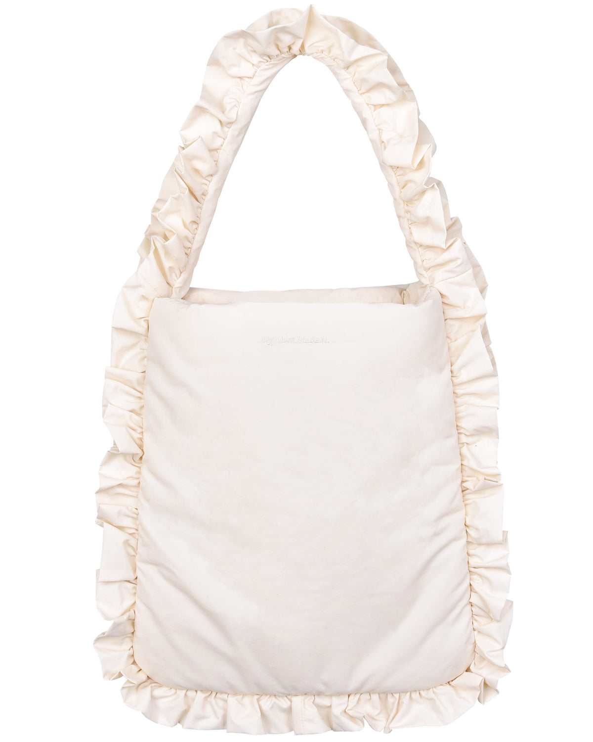 Large Pillow Tote - Cream Frill