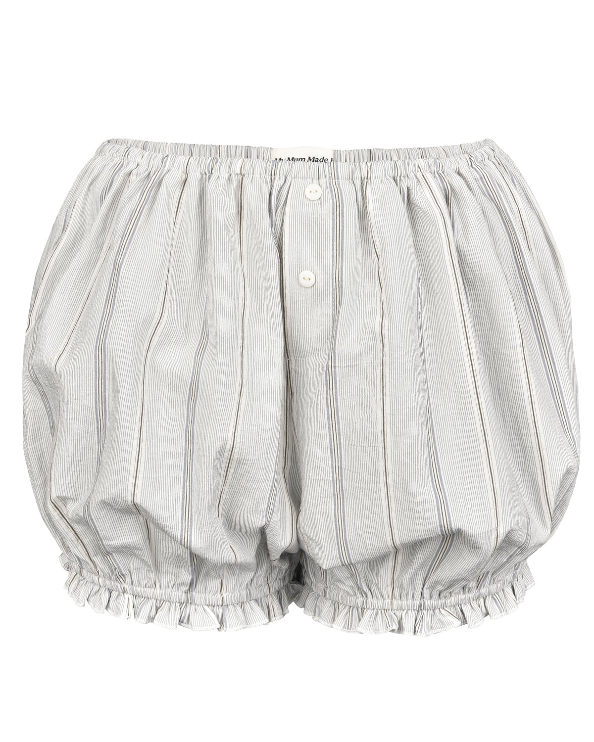 Bloomer Shorts - Blue Beige Stripe