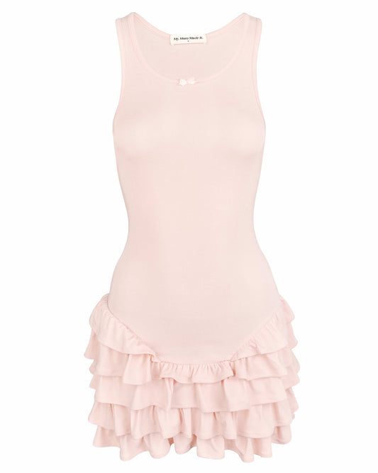 Frill Tank Dress - Rose