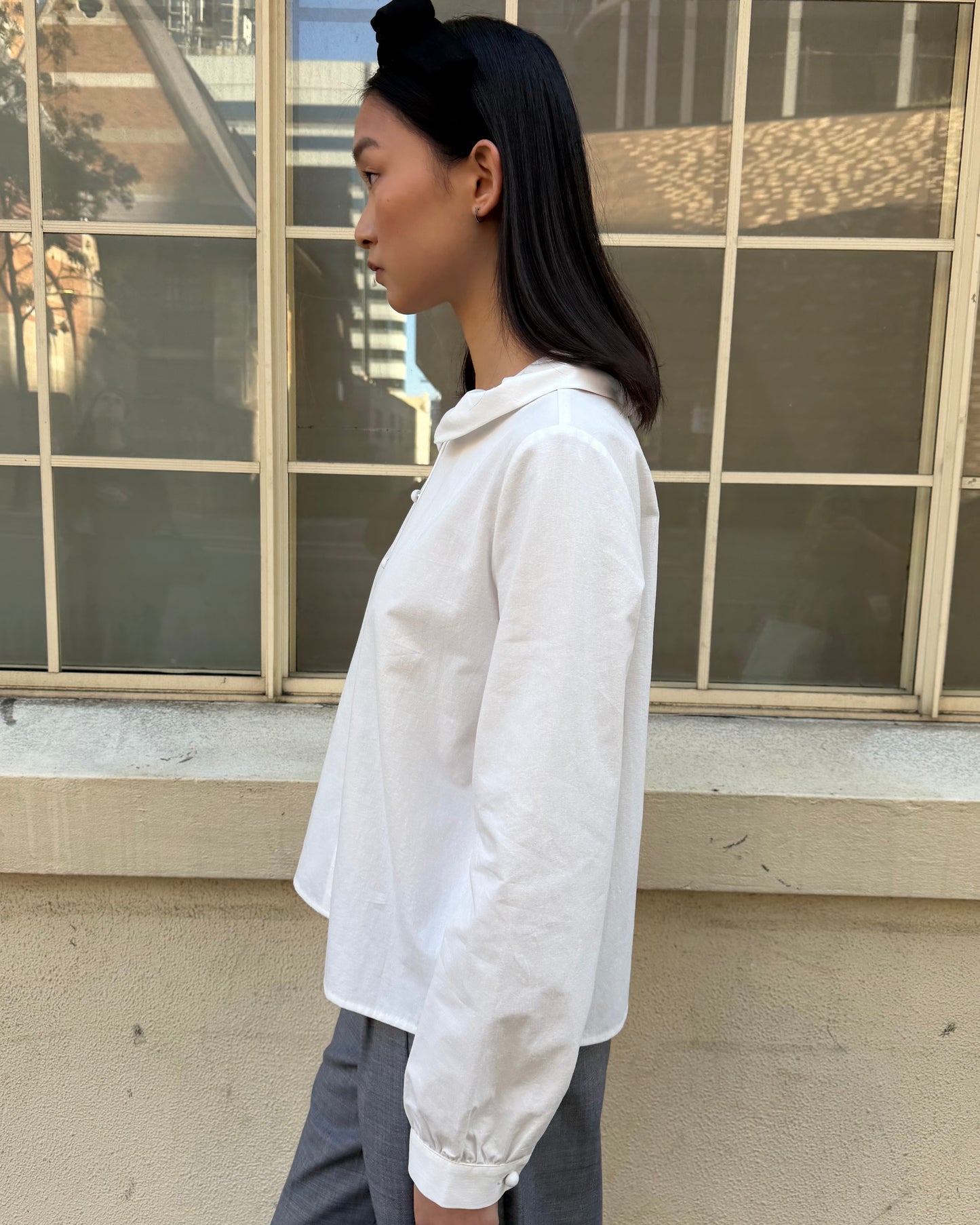 Esme Long Sleeve Blouse - White