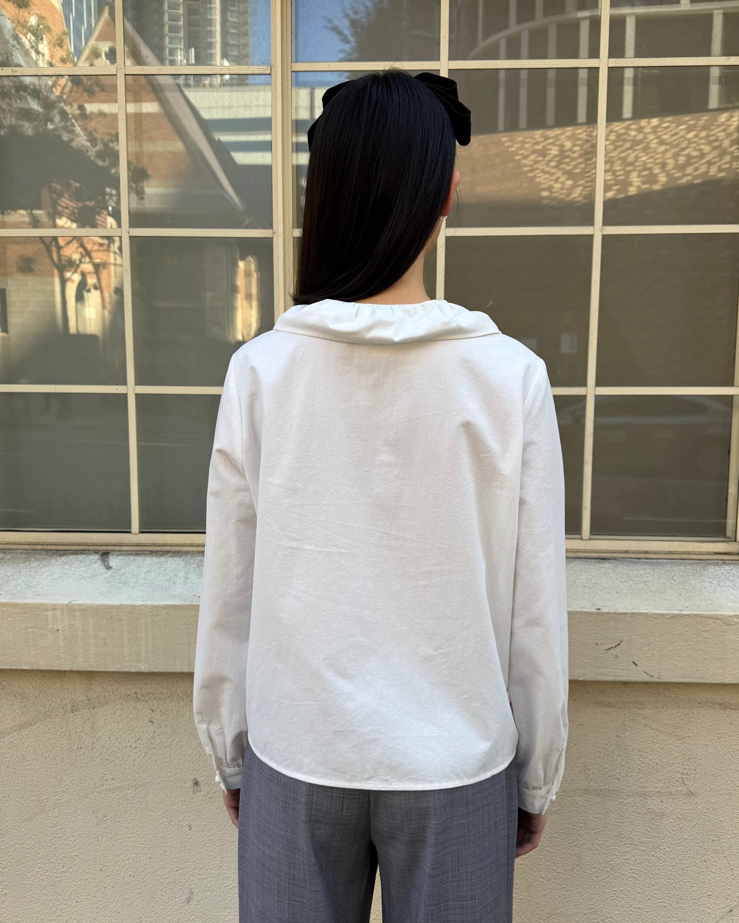 Esme Long Sleeve Blouse - White