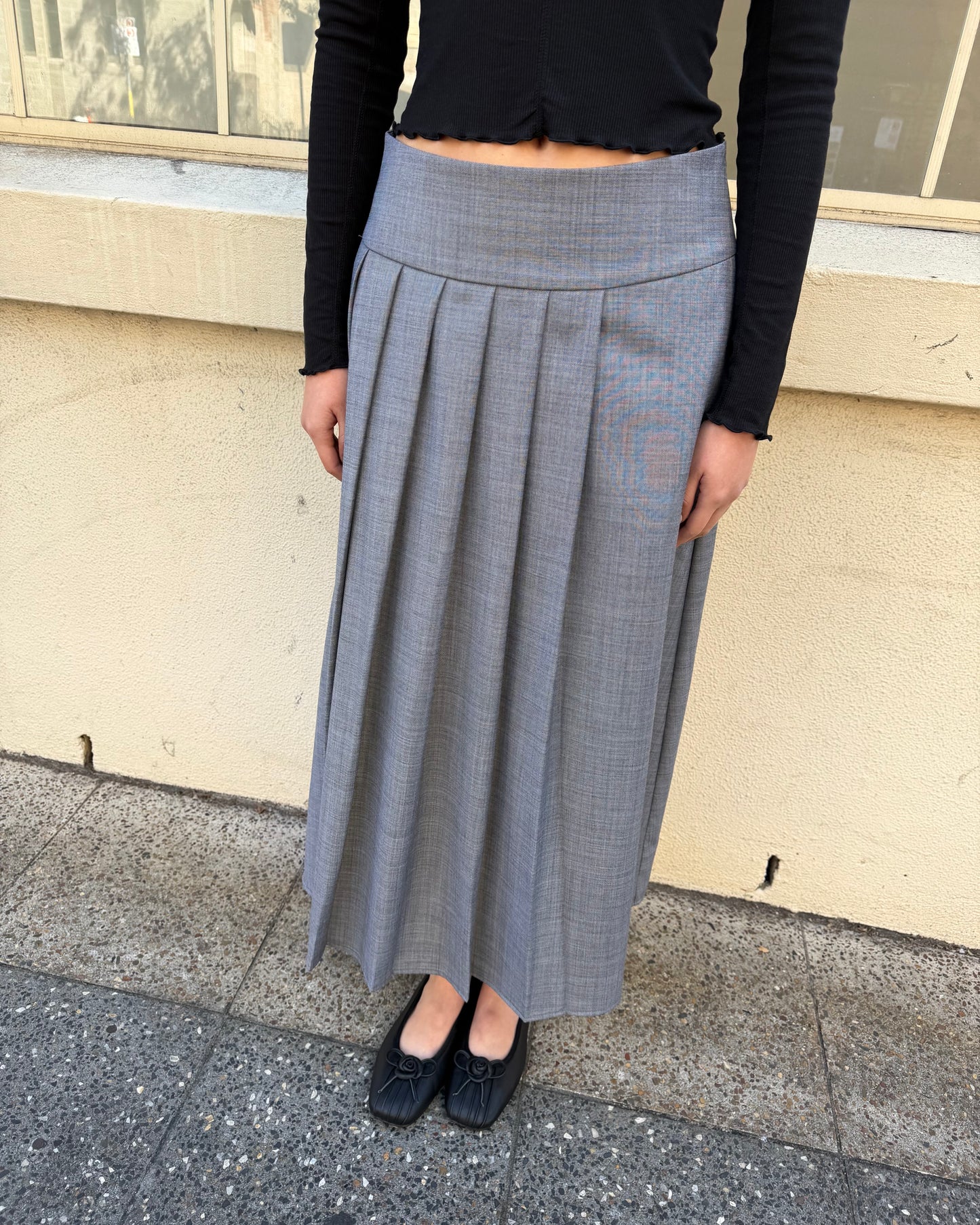 Novel Maxi Skirt - Grey