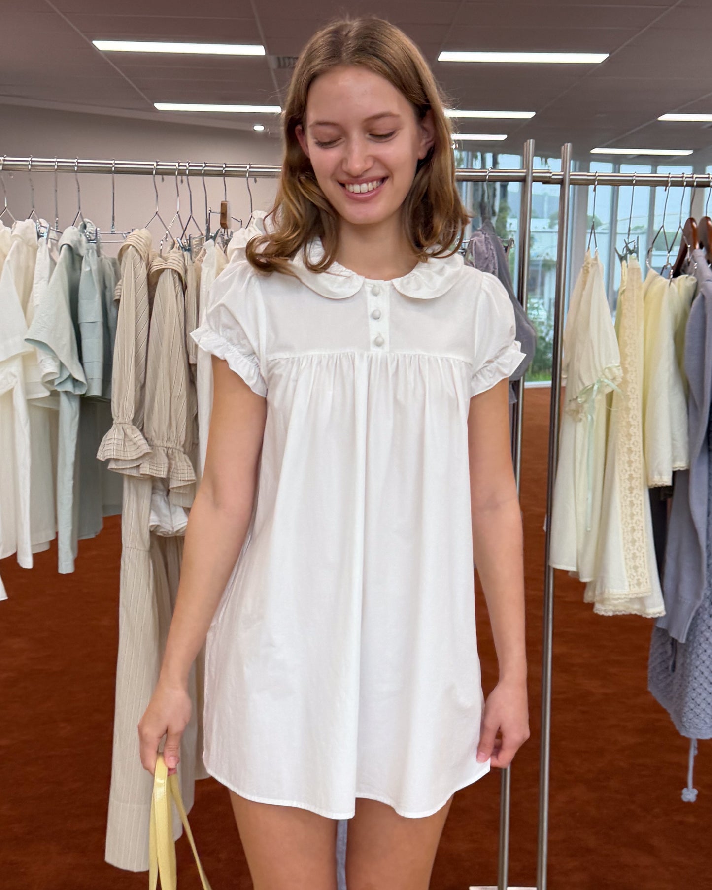 Esme Shift Dress - White