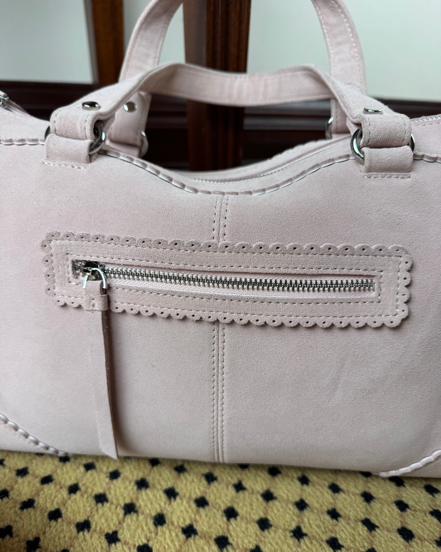 Downtown Bag - Pink Suede