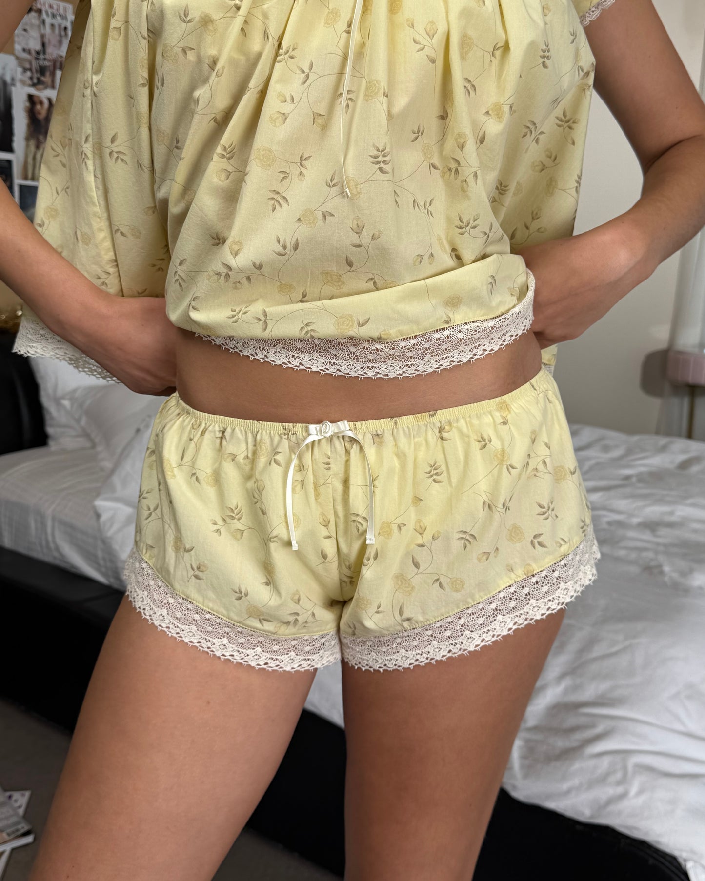 Lucienne Cotton Shorts - Dream Vine