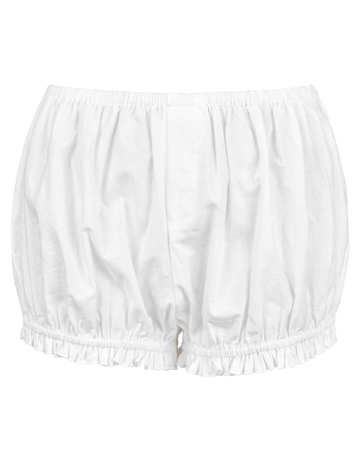 Bloomer Shorts - White Cotton