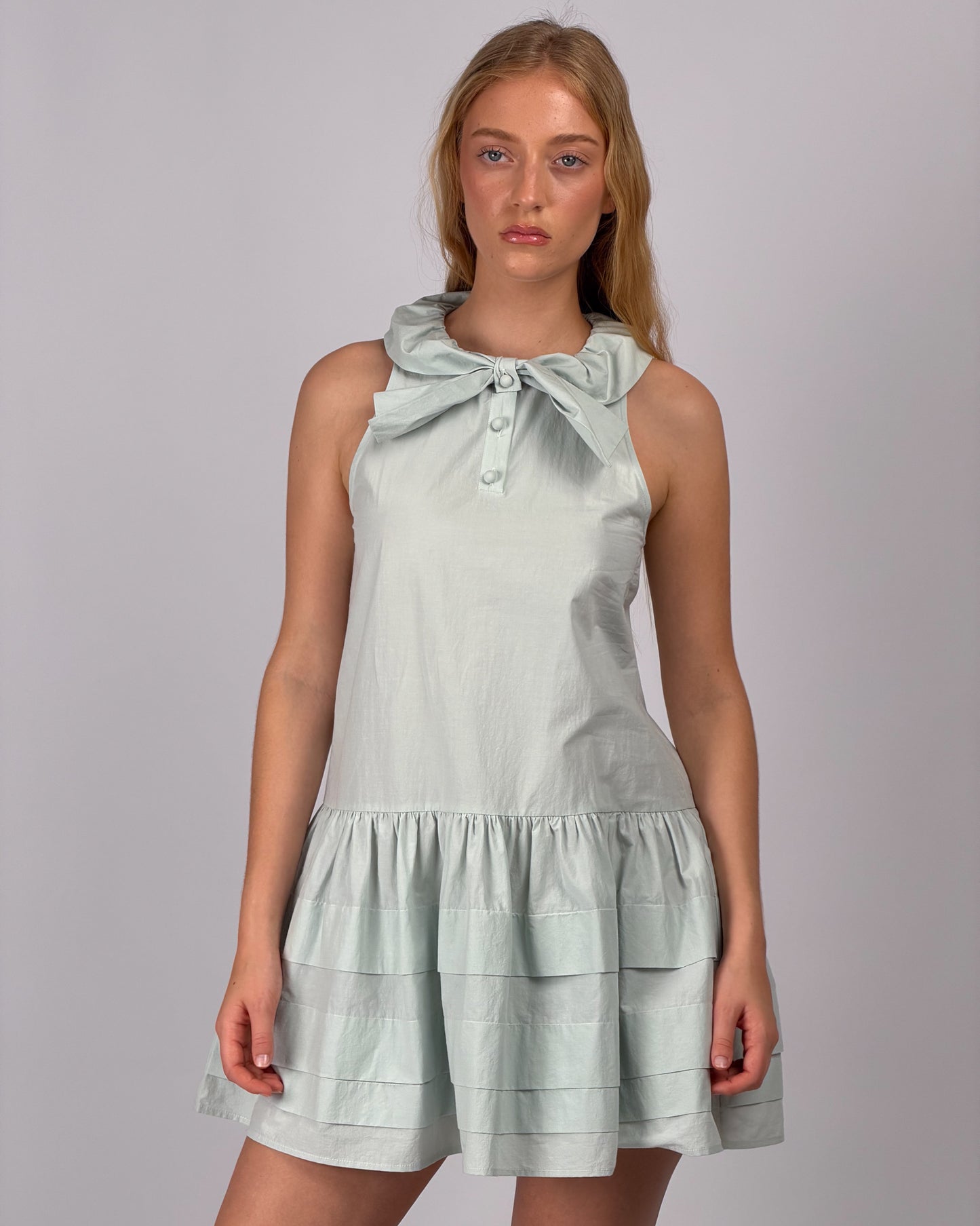Sail Collar Dress - Mint