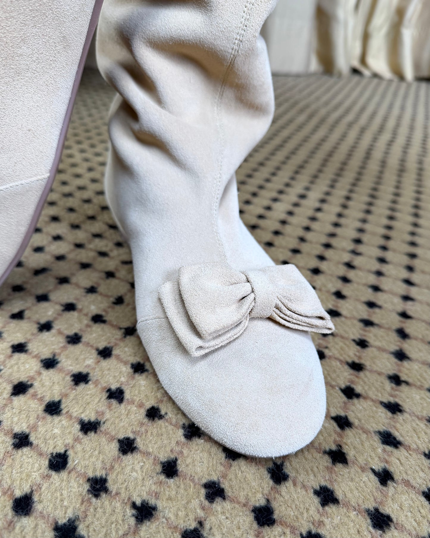 Odette Riding Pocket Boot - Suede Fawn