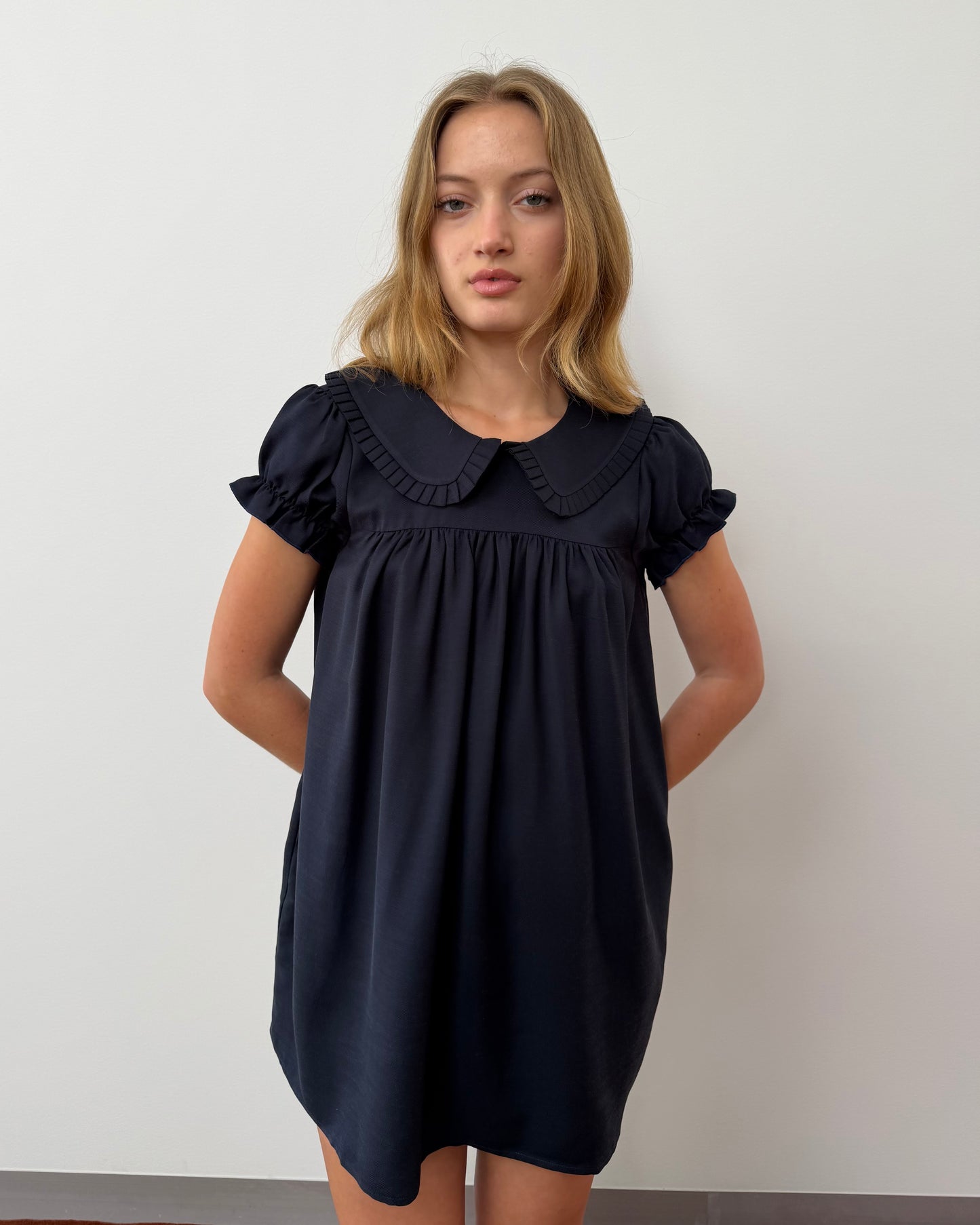 Babydoll Dress - Deep Navy