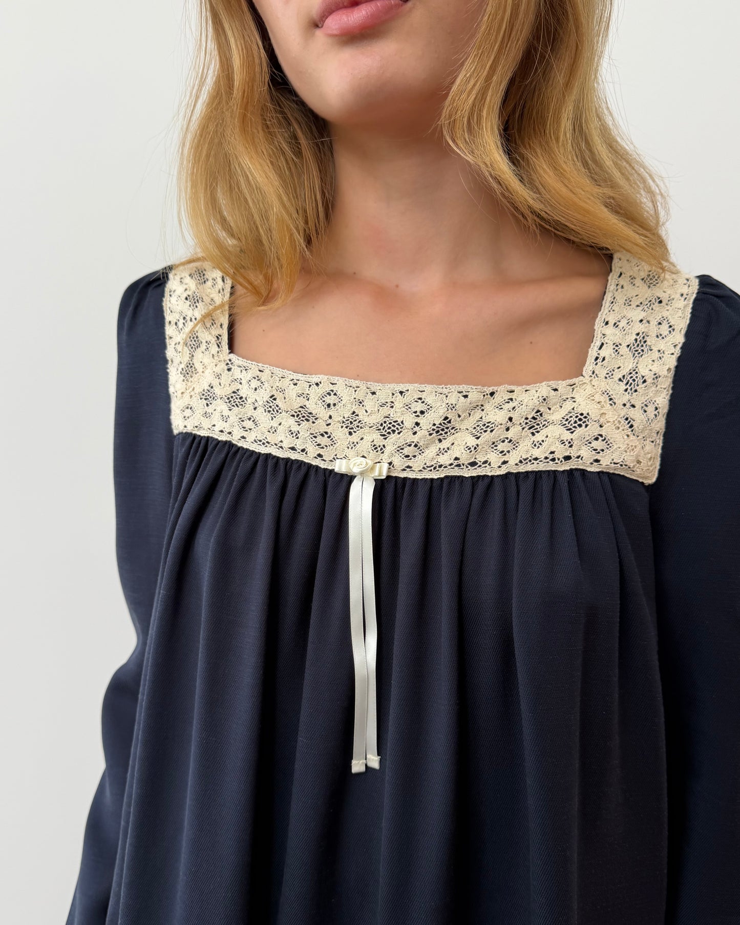Verse Shift Dress - Deep Navy