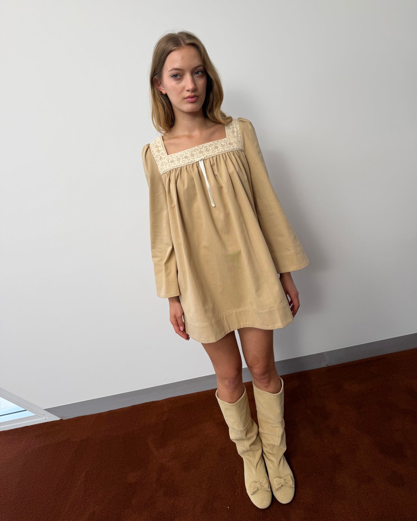 Verse Shift Dress - Fawn
