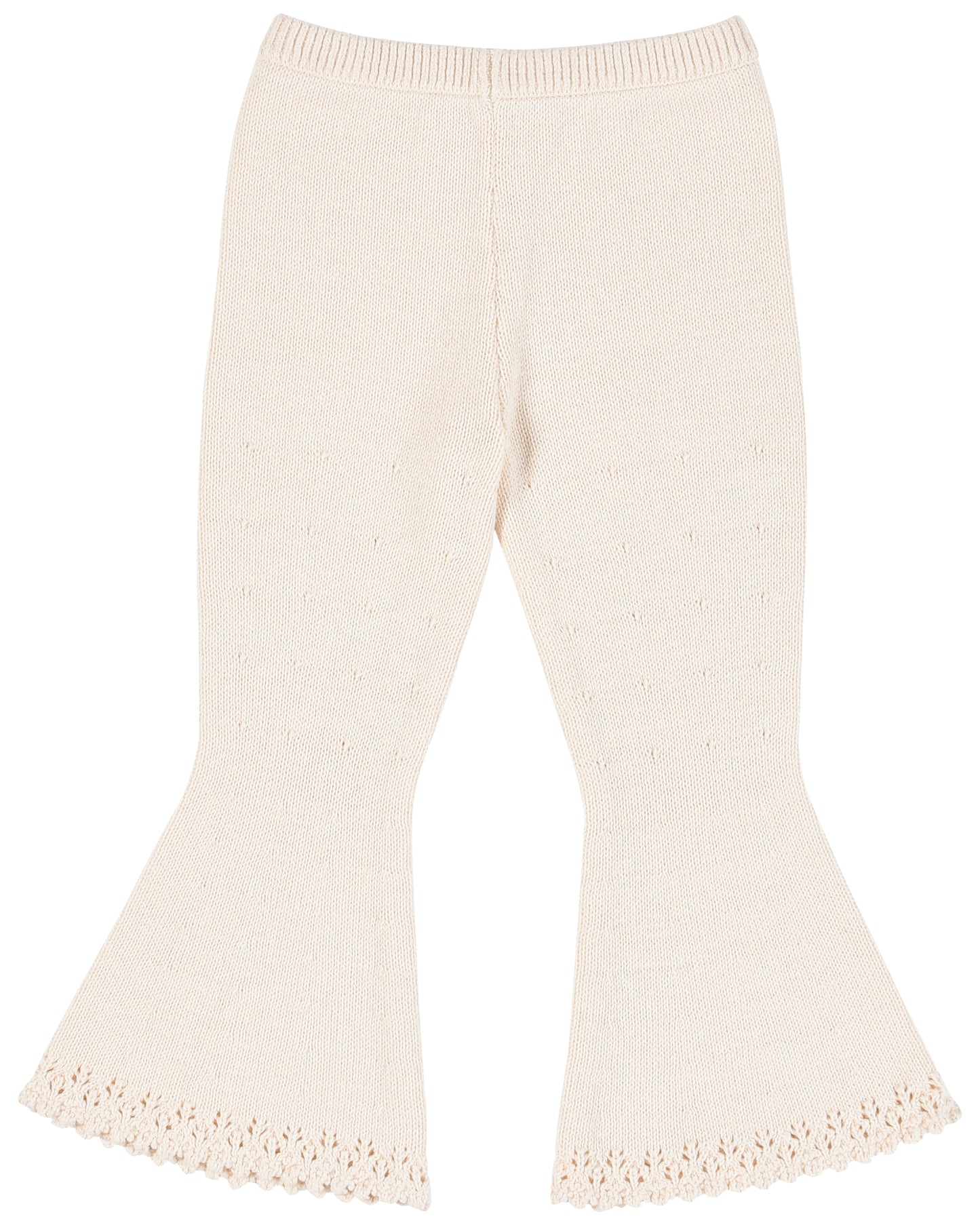 Mini Lace Knit Pant - Porcelain