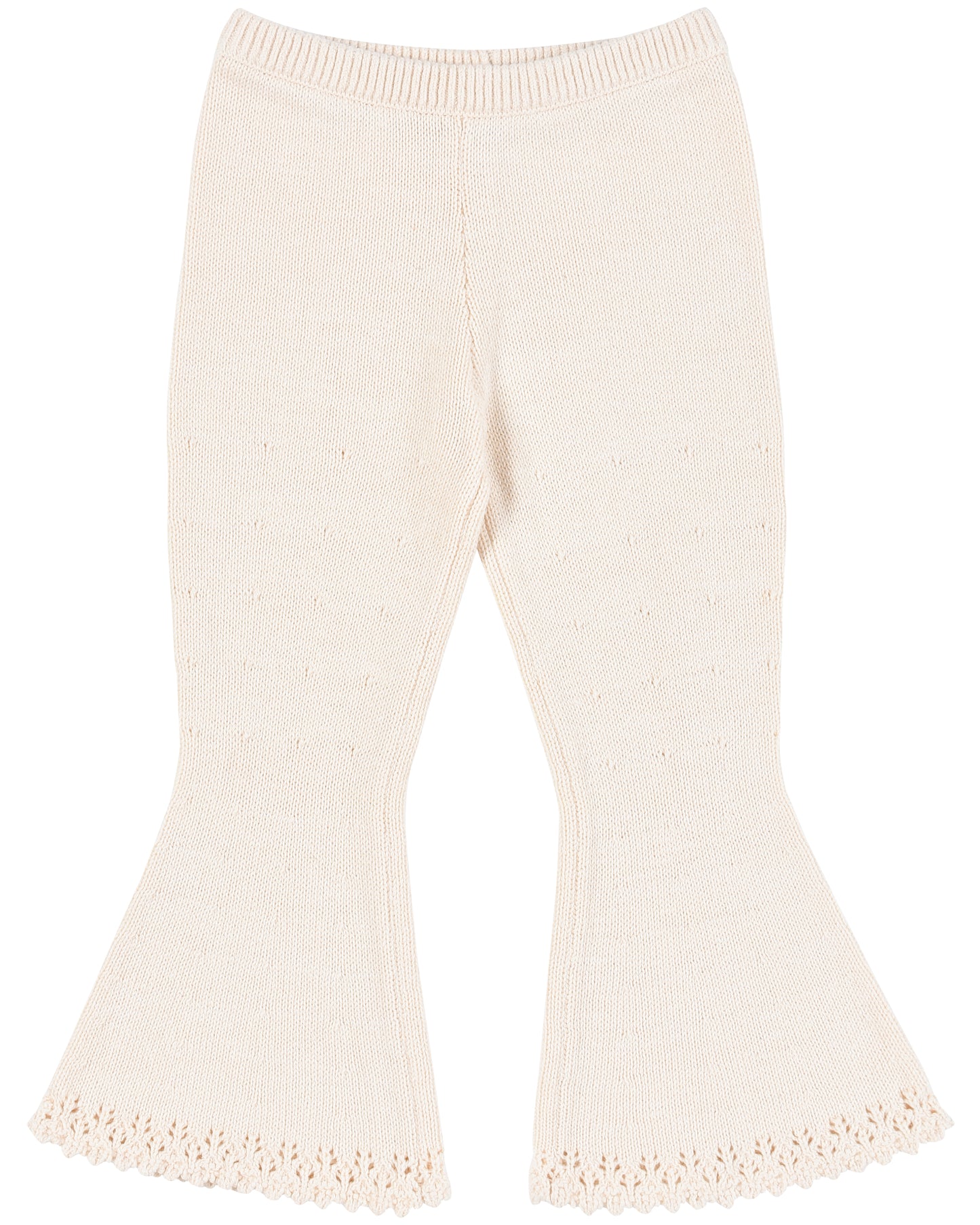 Mini Lace Knit Pant - Porcelain