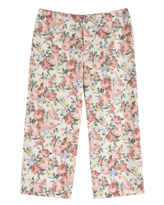 Cropped Straight Pant - Secret Garden