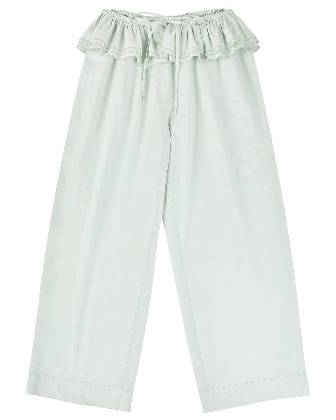 Detachable Ruffle Belt Pant - Mint