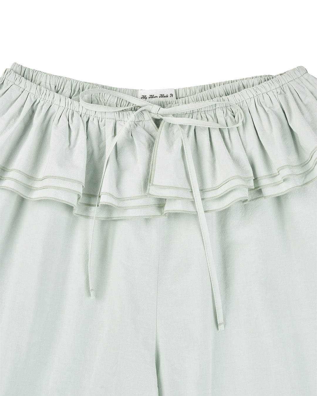 Detachable Ruffle Belt Pant - Mint
