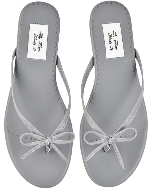 Ribbon Stitch Flip Flops - Wisteria