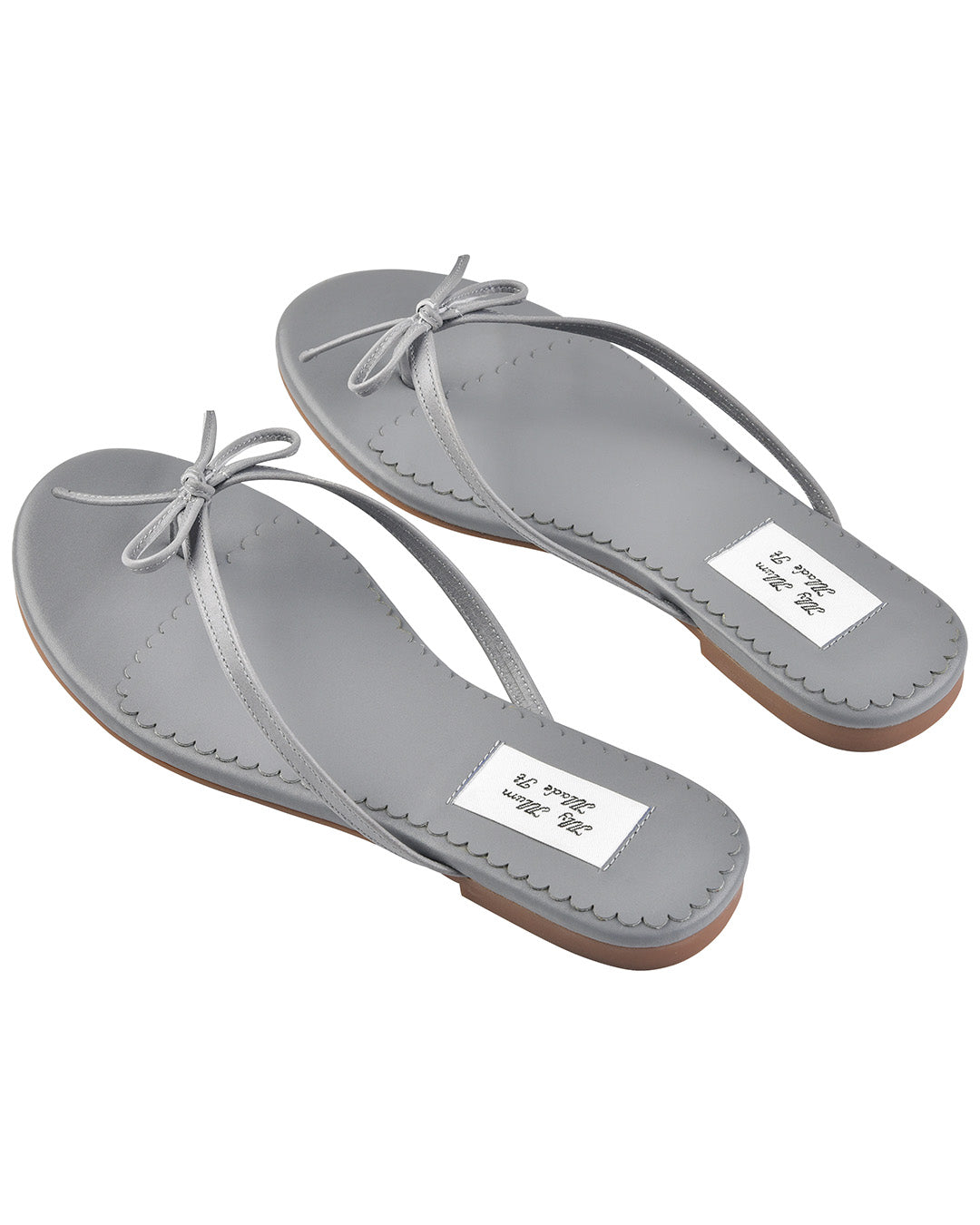 Ribbon Stitch Flip Flops - Wisteria