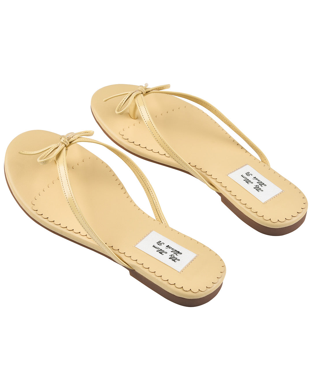 Ribbon Stitch Flip Flops - Daffodil