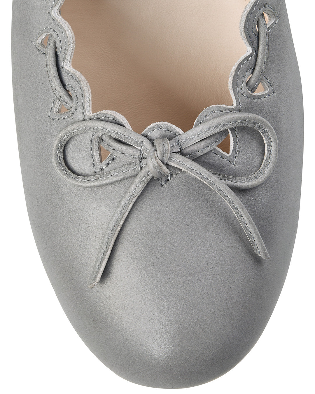 Ribbon Stitch Ballet Pumps - Wisteria