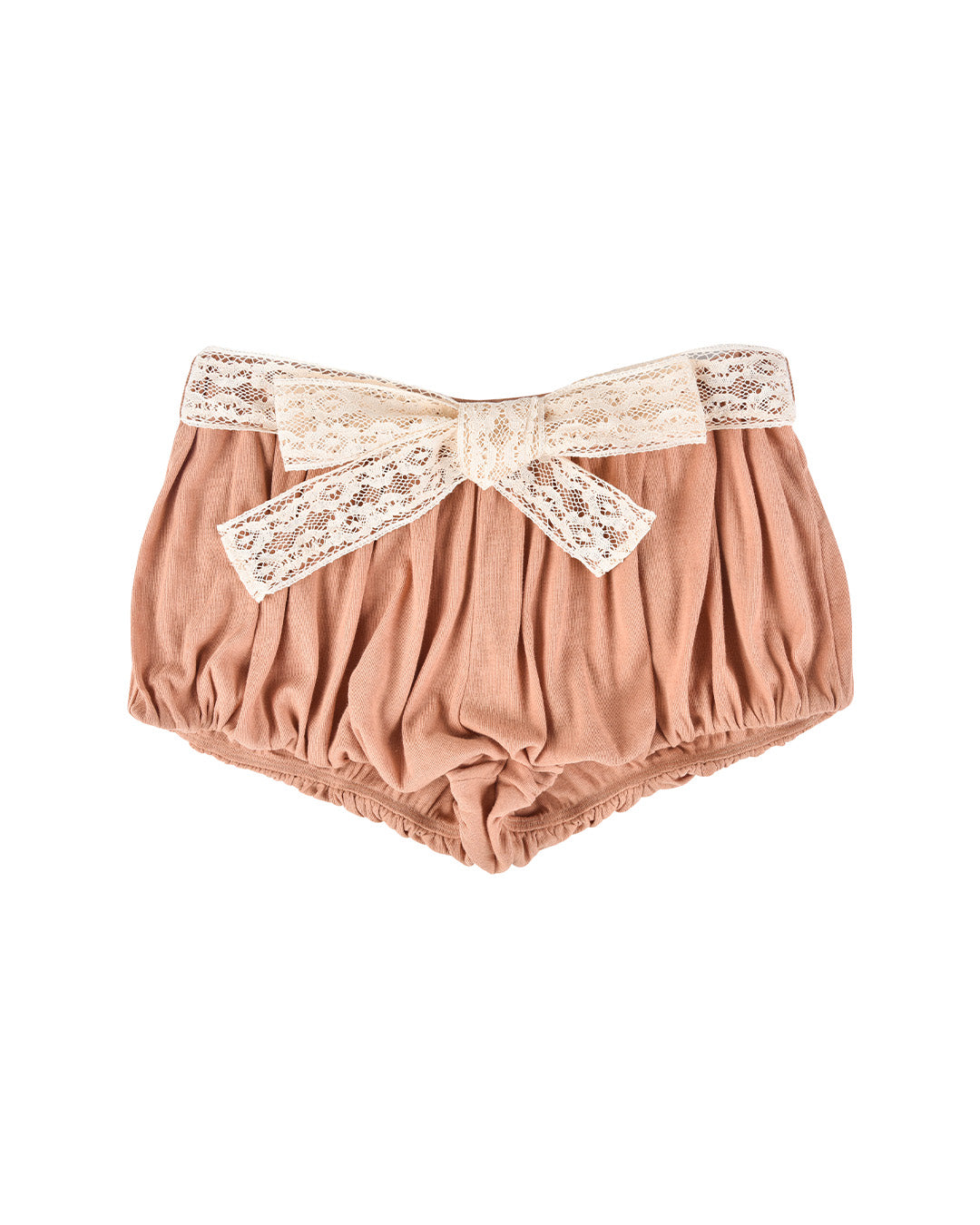 Lace Bow Shorts - Rose Veil