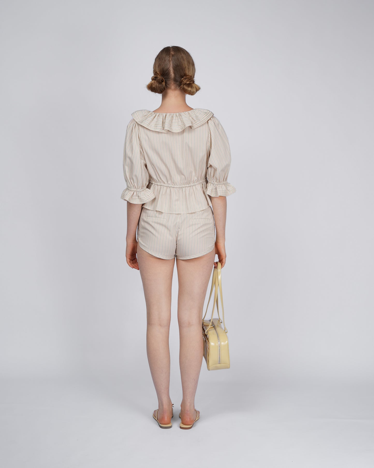 Cotton Dolphin Shorts - Sunday Stripe