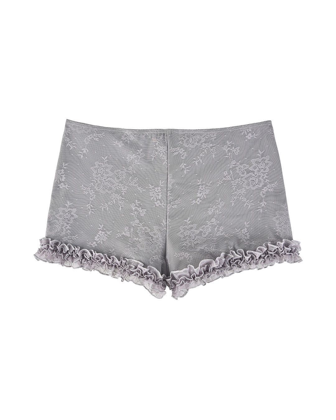 Ruffled Micro Shorts - Wisteria