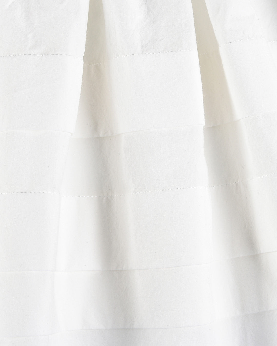 Tiered Pleat Mini Skirt - White