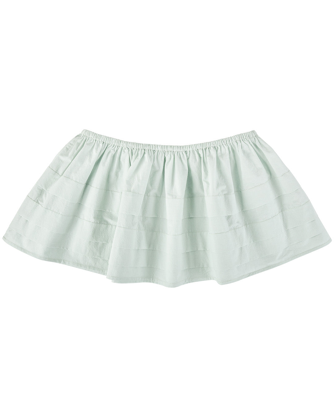 Tiered Pleat Mini Skirt - Mint