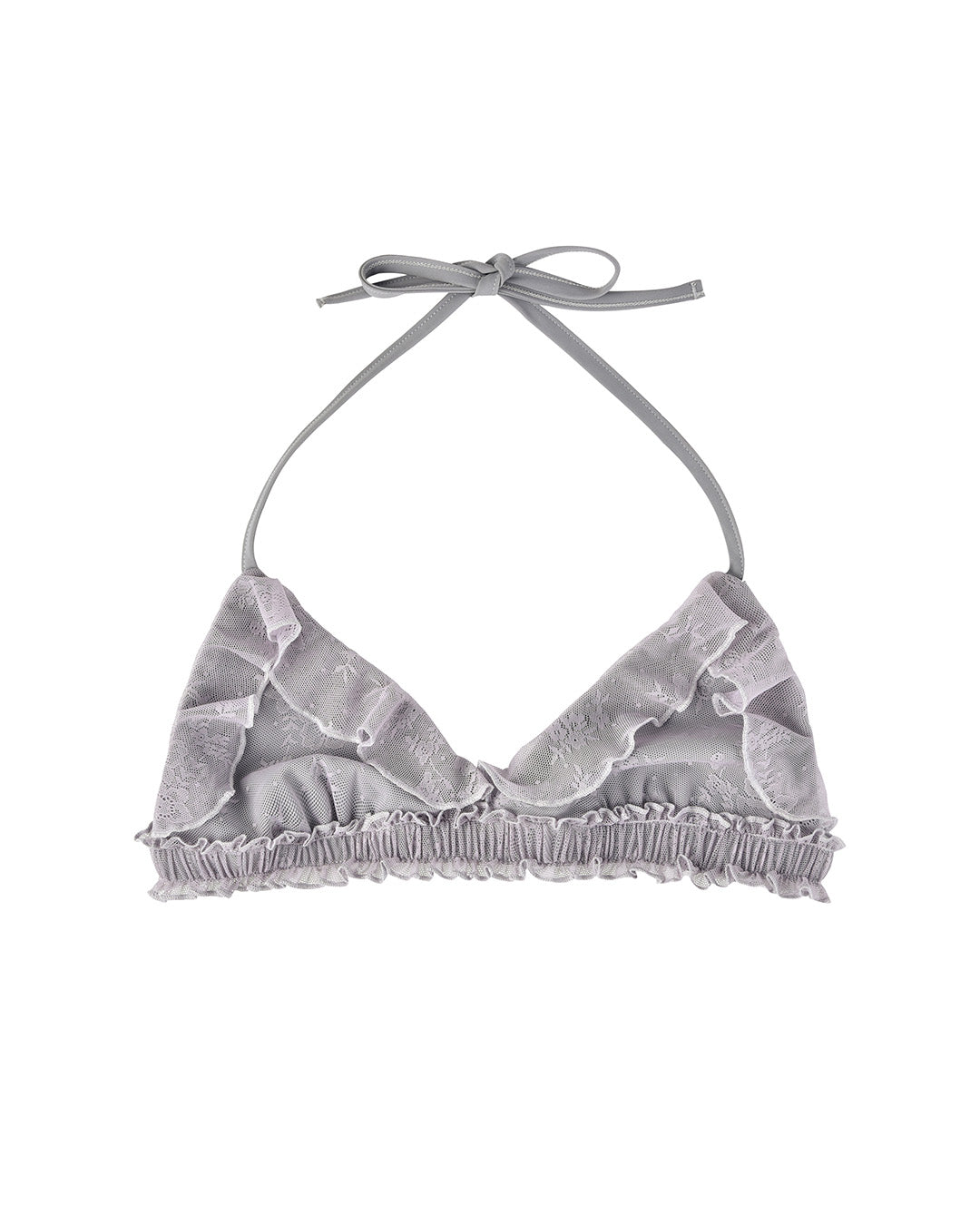 Lace Frill Swim Top - Wisteria