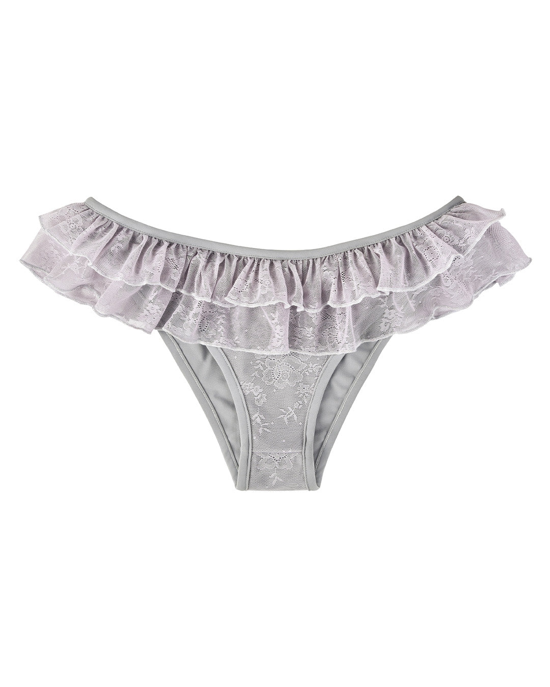 Lace Frill Swim Bottoms - Wisteria
