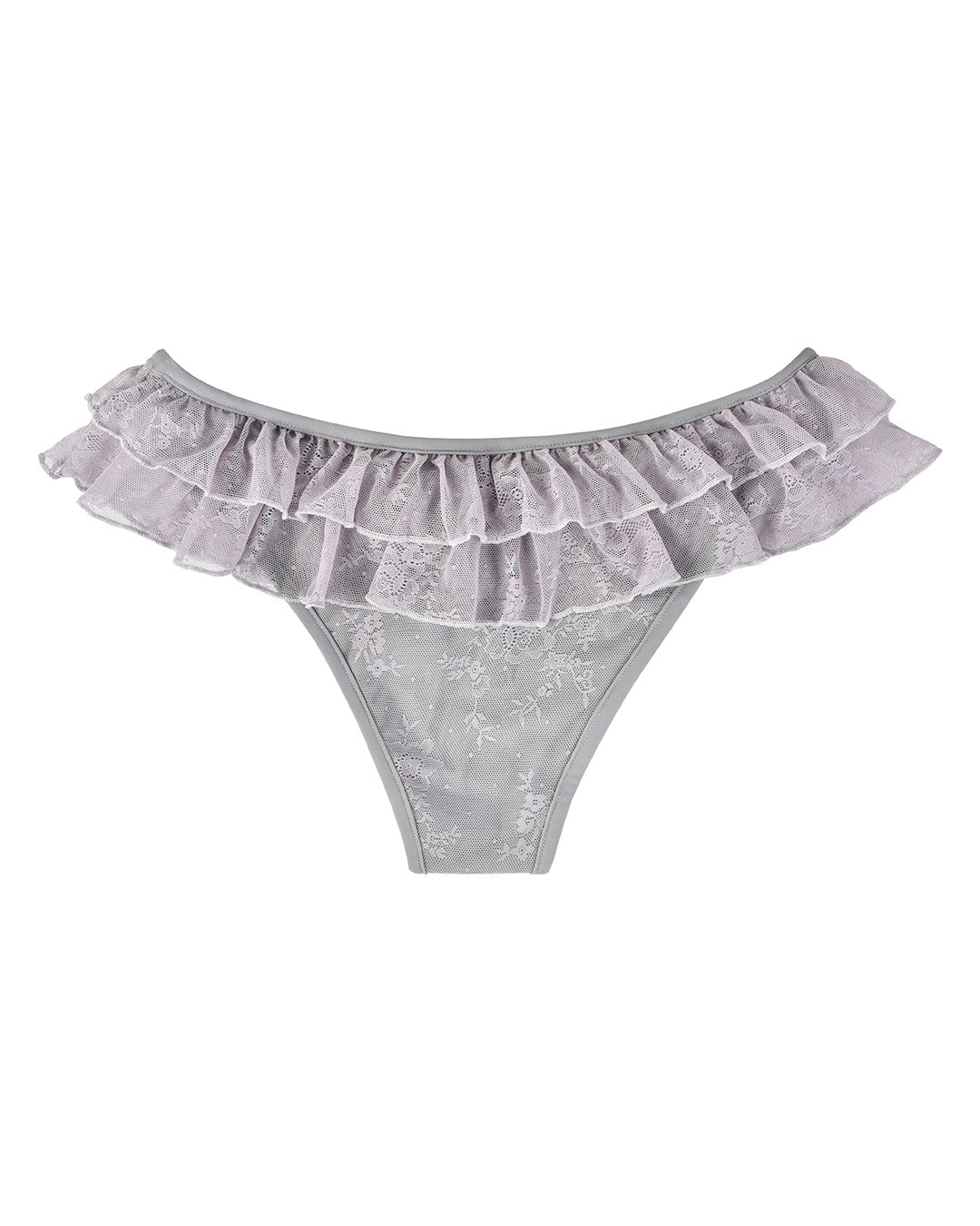 Lace Frill Swim Bottoms - Wisteria