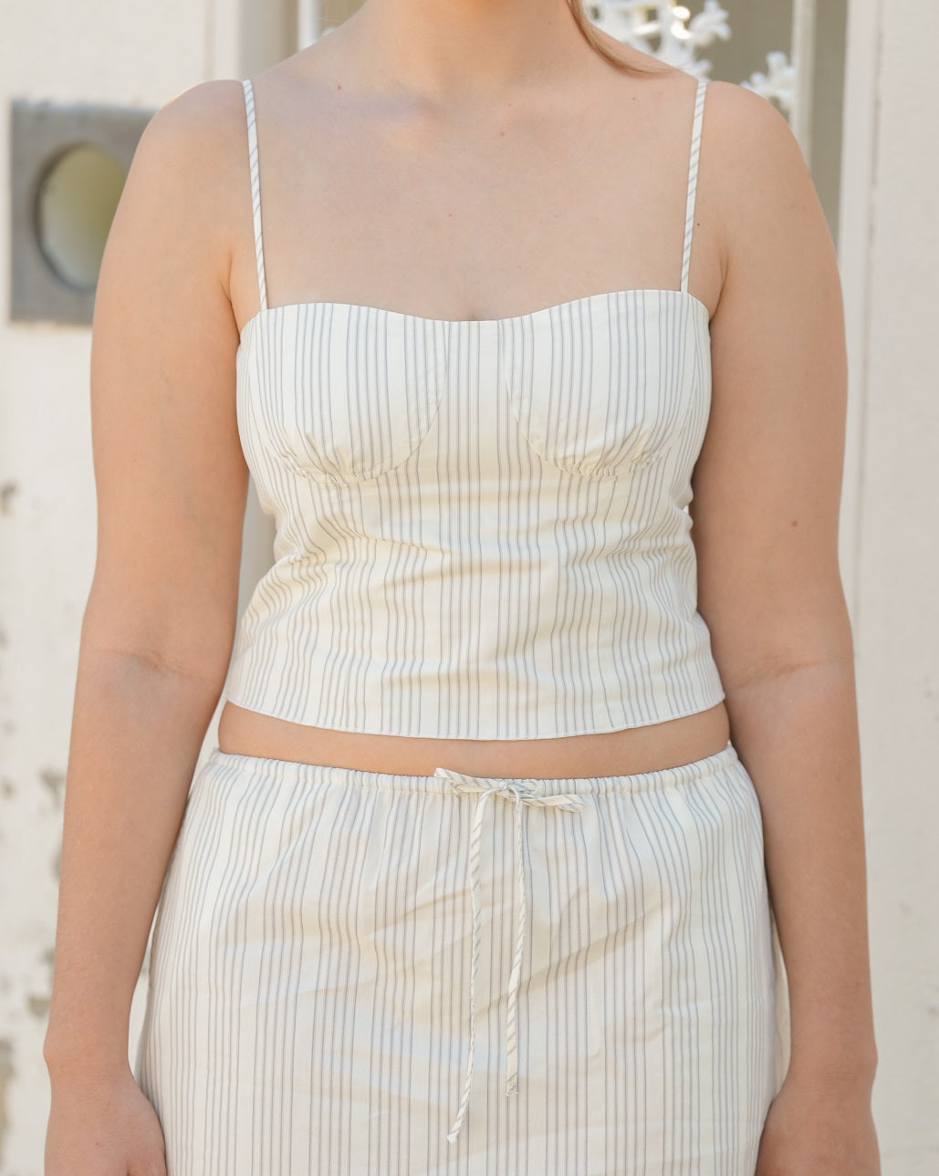 Corset Camisole - Chalk Stripe