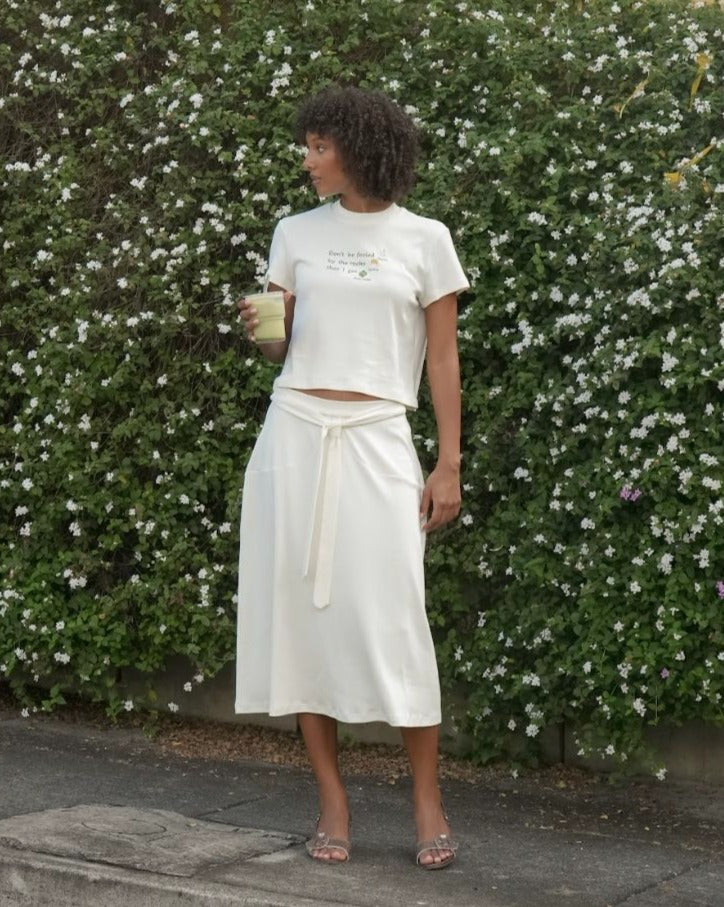 Breathe Maxi Skirt - White
