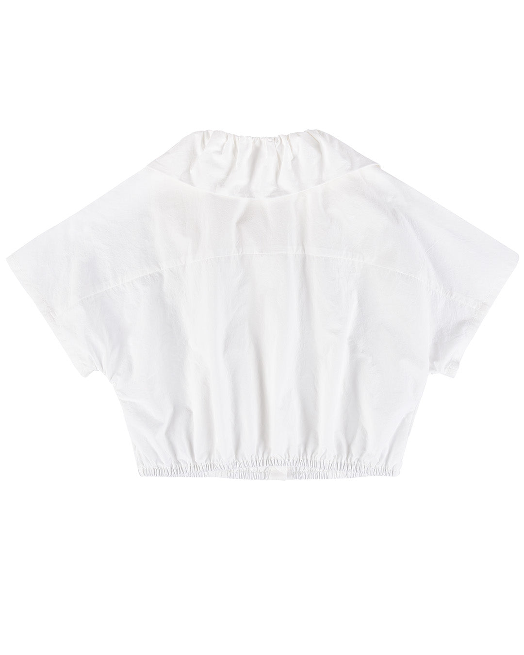 Sail Collar Top - White