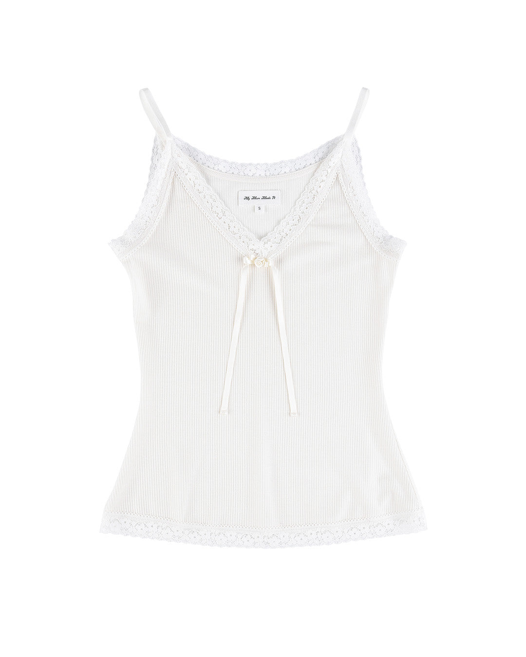Lisse Rib Camisole - White