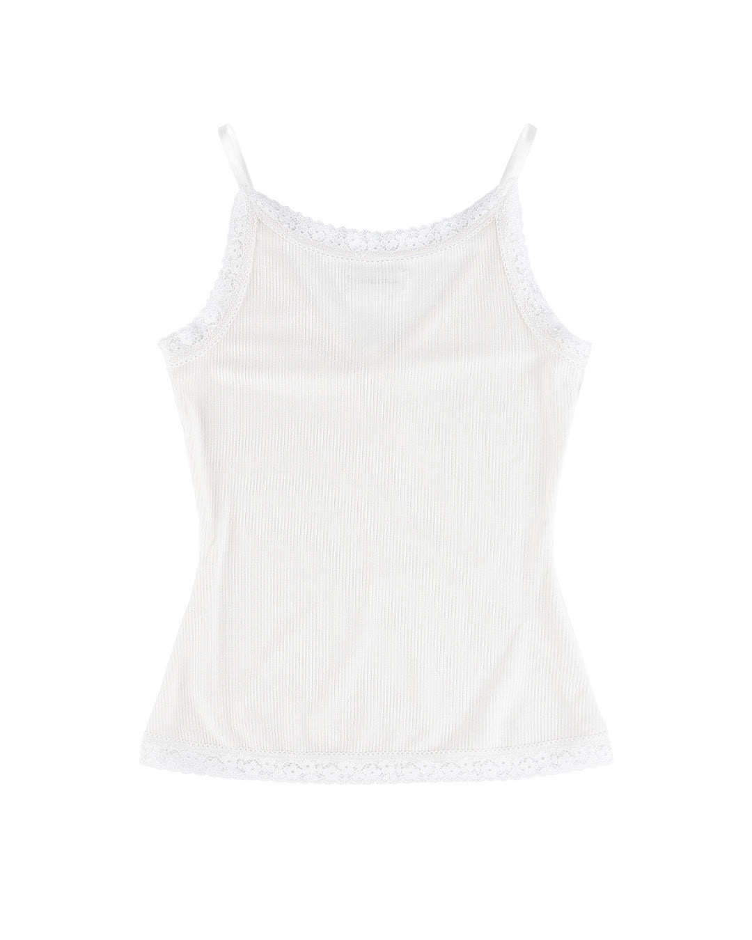 Lisse Rib Camisole - White