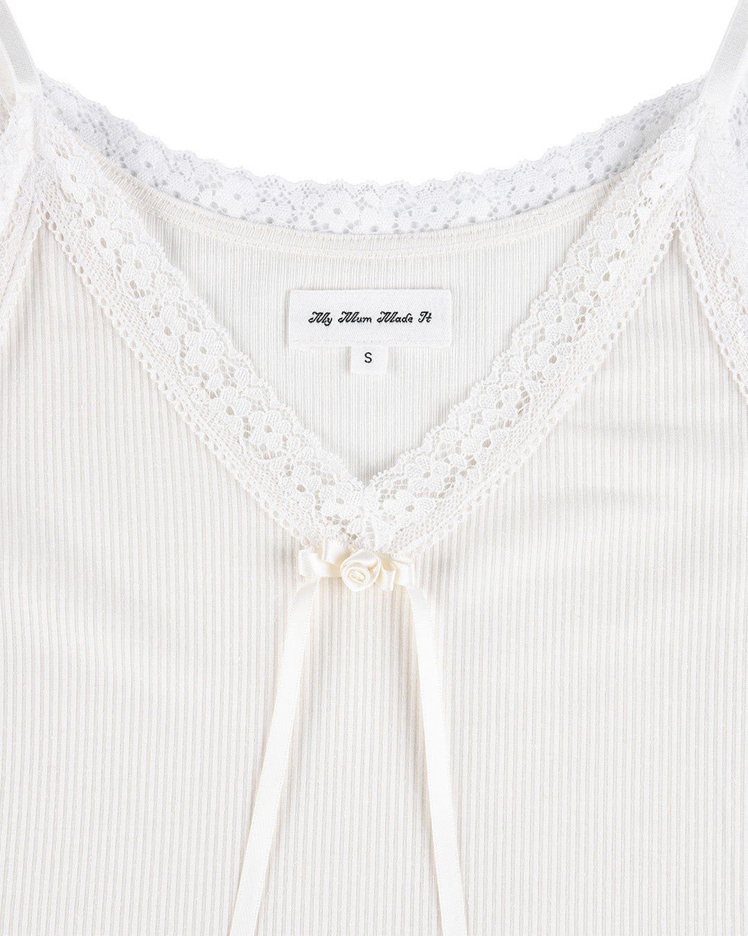 Lisse Rib Camisole - White