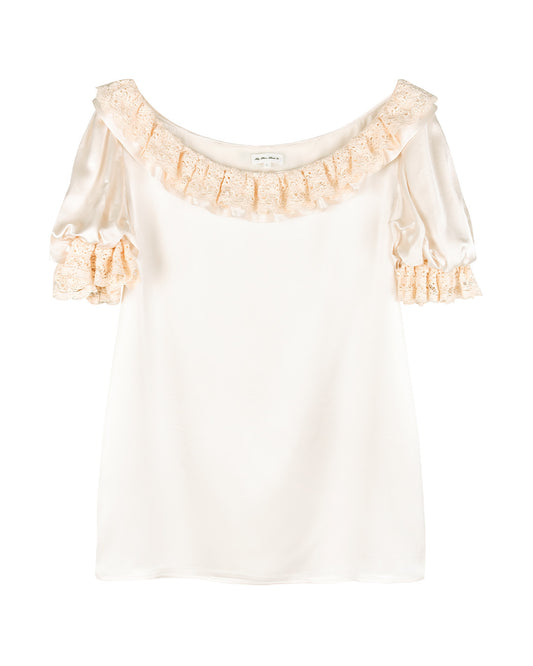 Lace Layer Soirée Dress - Frost