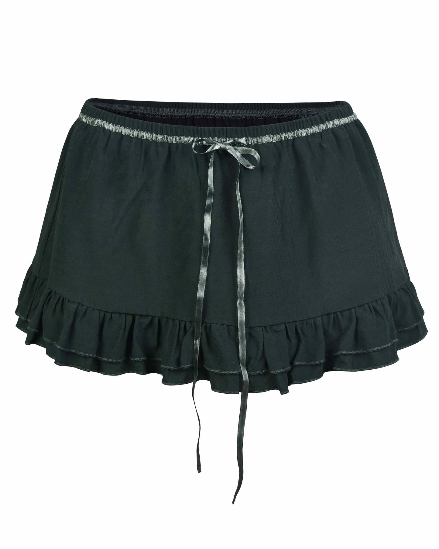 Courtyard Mini Skirt - Evergreen